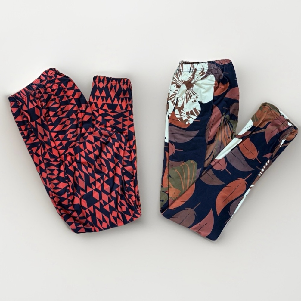 Lily By Firmiana Women’s Leggings Stretch Plus Women’s 1X Set Of 2; Fall Winter